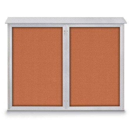 United Visual Products Single Door Enclosed Indoor Letterboard UV1124-WHITE-BARBLU